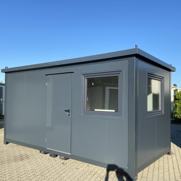 Container Ufficio e Abitativo 5x2,4m con Bagno Completo e Doccia (Isolamento 7,5cm)