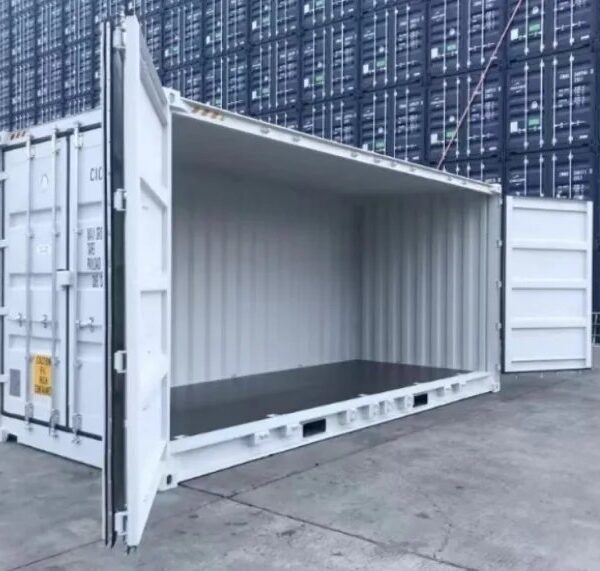 Container Marittimo 20 Piedi High Cube Open Side – Grigio Chiaro (Nuovo - Apertura Totale)