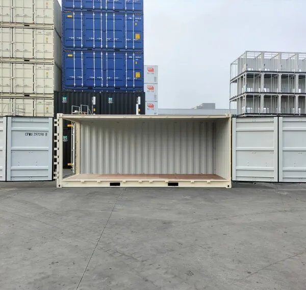 Container Marittimo 20 Piedi Open Side – Bianco (Nuovo Primo Viaggio - Apertura Laterale Totale)