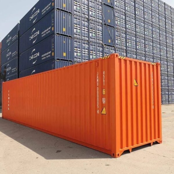 Container Marittimo 40 Piedi High Cube – Arancione (Nuovo Primo Viaggio - Altezza Extra)
