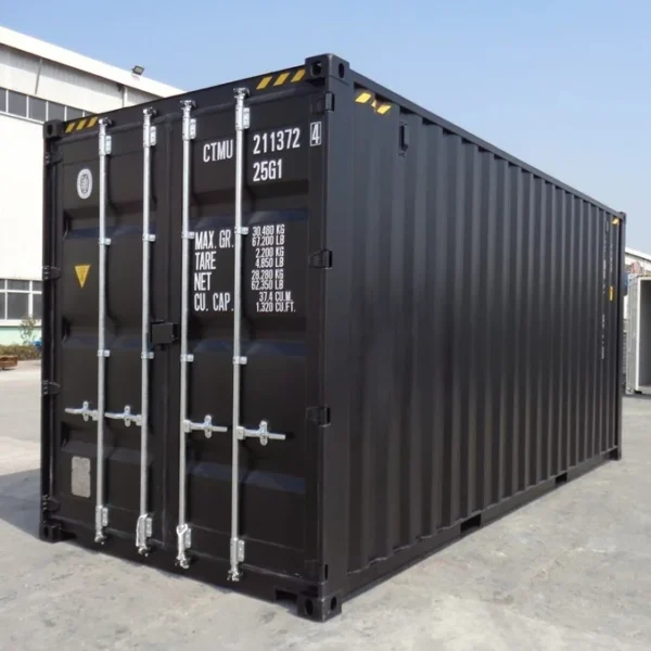 Container 20 Piedi High Cube (HC) Nuovo "Primo Viaggio" – Nero (6m x 2,90m)