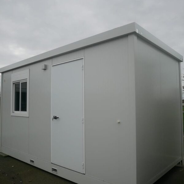 Modulo Prefabbricato 12m² Coibentato (5x2,5m) – Ufficio con Riscaldamento e Tapparella
