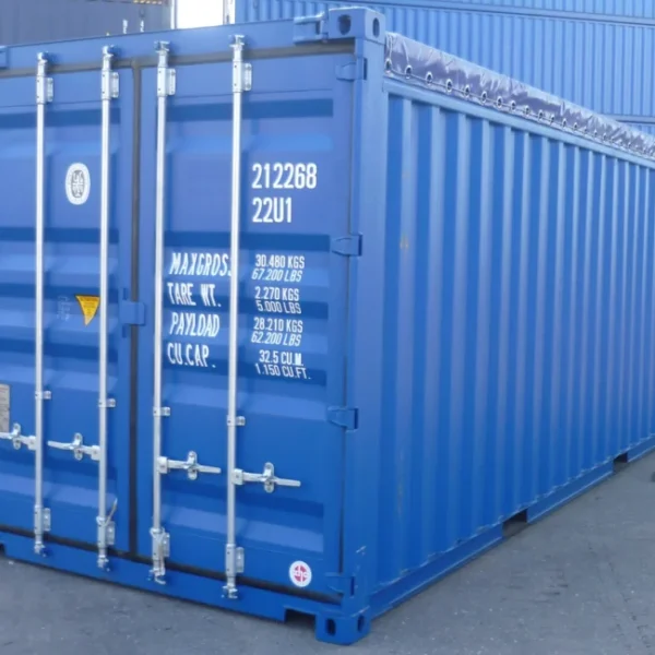 Container 20 Piedi Open Top Nuovo – Tetto Apribile per Carico con Gru (Telone Incluso)