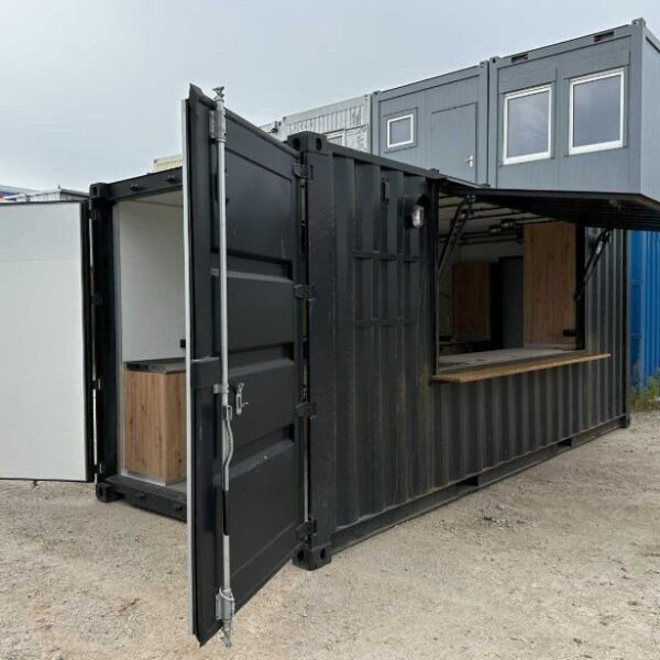 Container Ristorante 20 Piedi – Chiosco Mobile "Street Food" (Usato - Layout Unidirezionale)