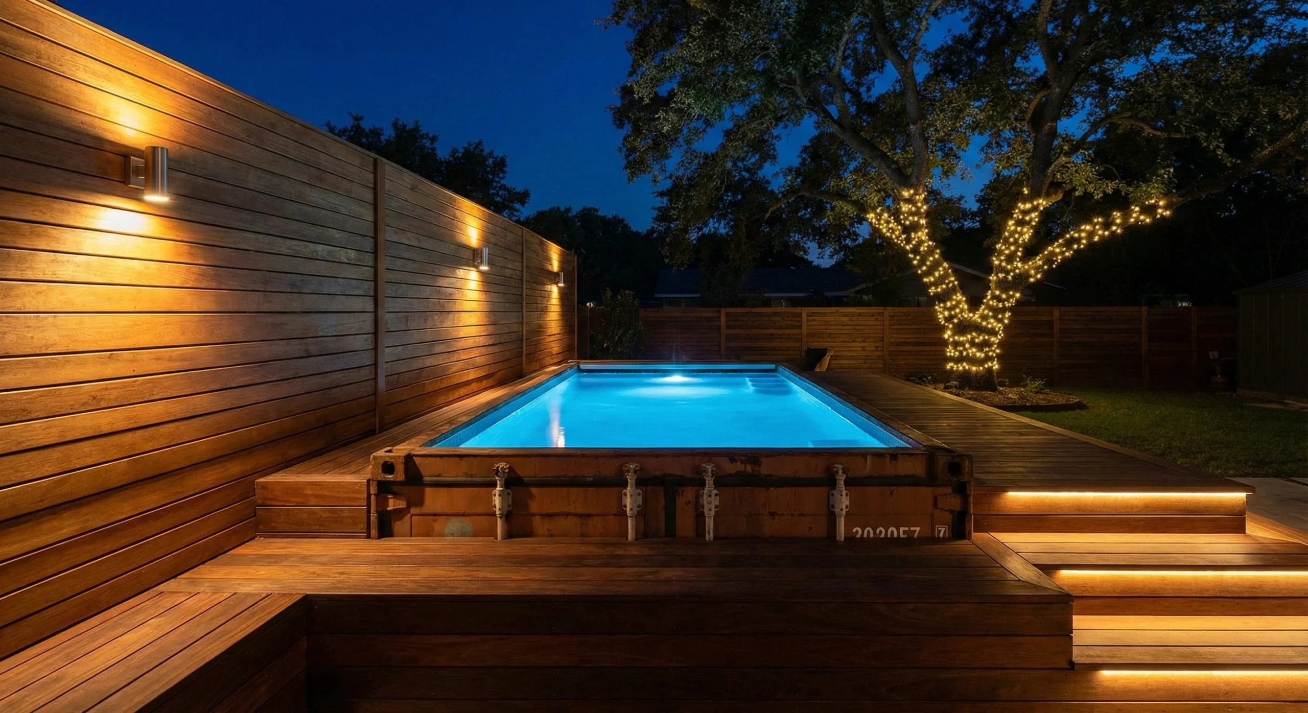 Piscina in Container Marittimo